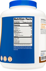 Nutricost Mocha whey protein closeup showing rich color and aroma