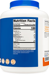 Nutricost pumpkin spice whey in shaker, ideal for flavorful smoothies.