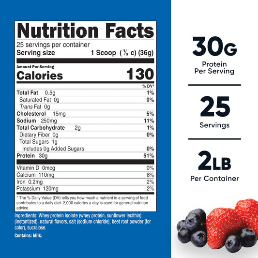 Nutricost Whey Protein Isolate Strawberry Acai scoop for quick, accurate servings