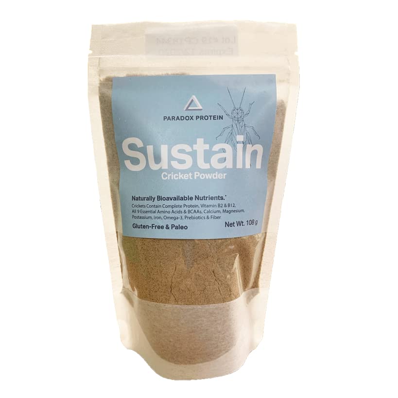NutriCricket Paradox eco-packaging — sustainable, minimalist packaging.