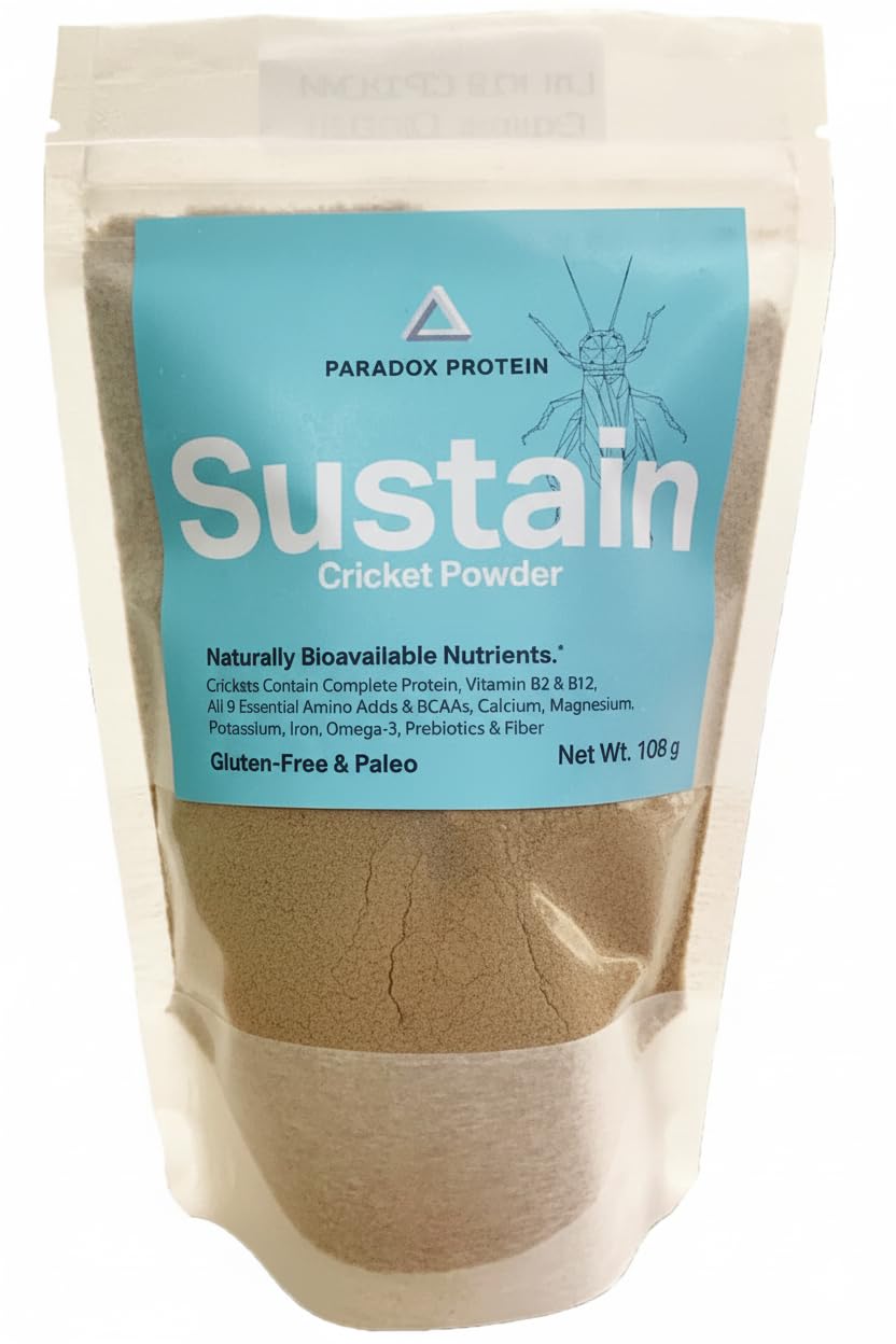 NutriCricket Paradox 1lb bag — clean complete protein for daily fueling.