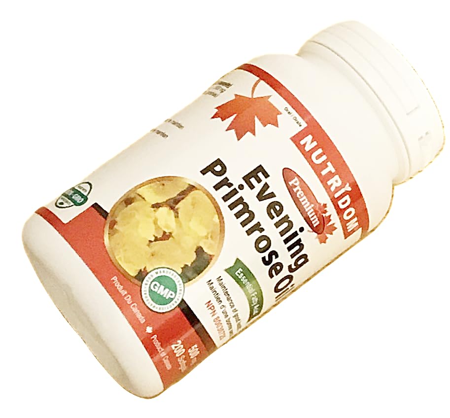 Nutridom Evening Primrose Oil omega-6 profile supports balanced dietary fats.