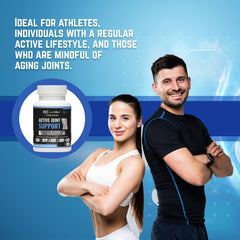 nutriEffect Active Joint Support glass with pills suggests simple daily use