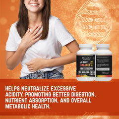 nutriEffect pH Balance tablets in hand illustrate convenient daily supplementation.