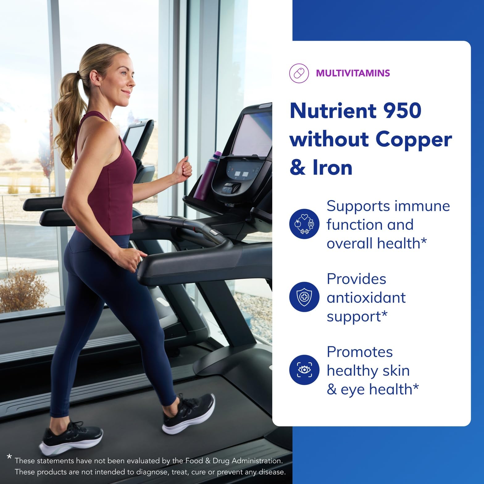 Nutrient 950-A bottle top view highlighting clean label