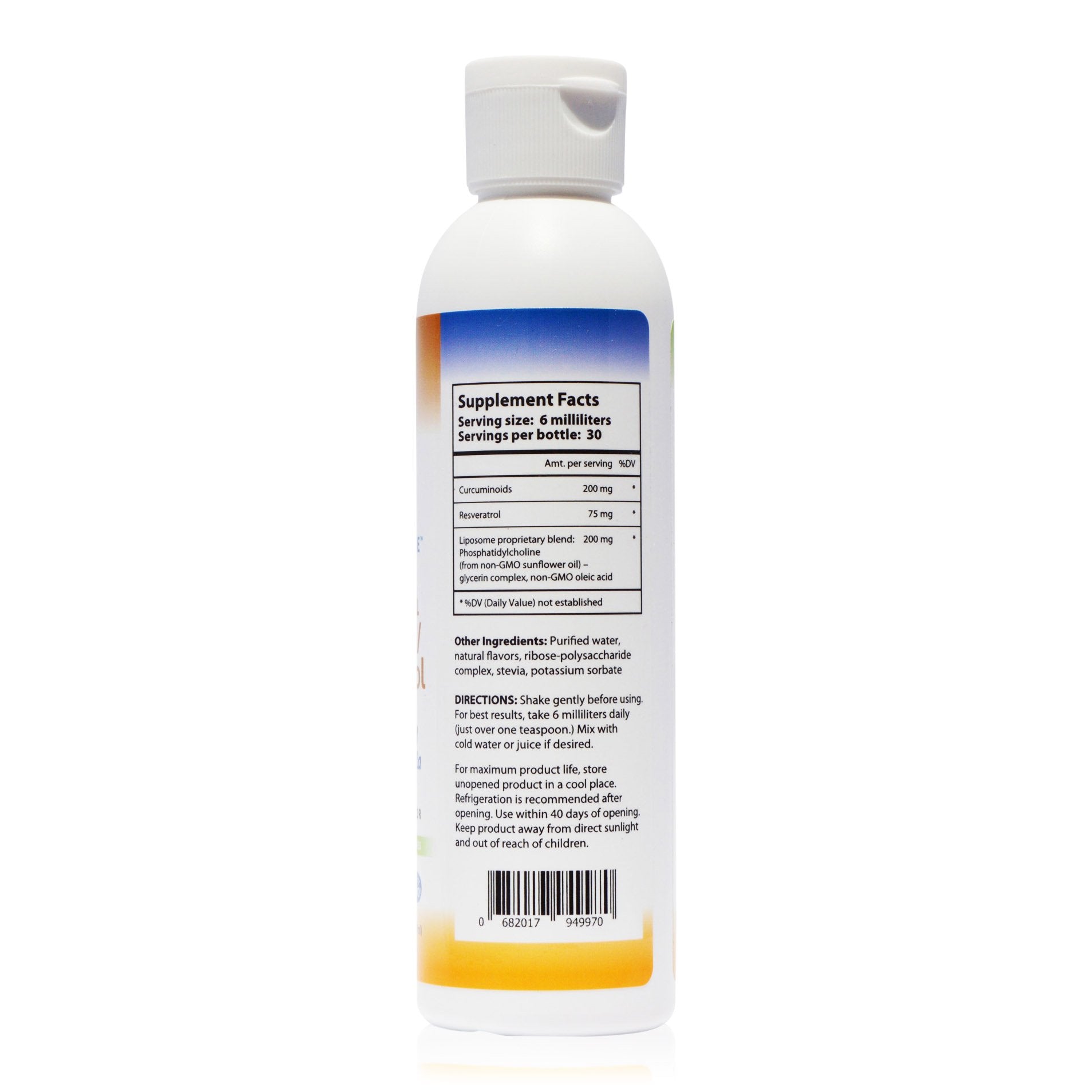 Nutrient Tree Liposomal Curcumin label highlights natural curcuminoids and phosphatidylcholine.