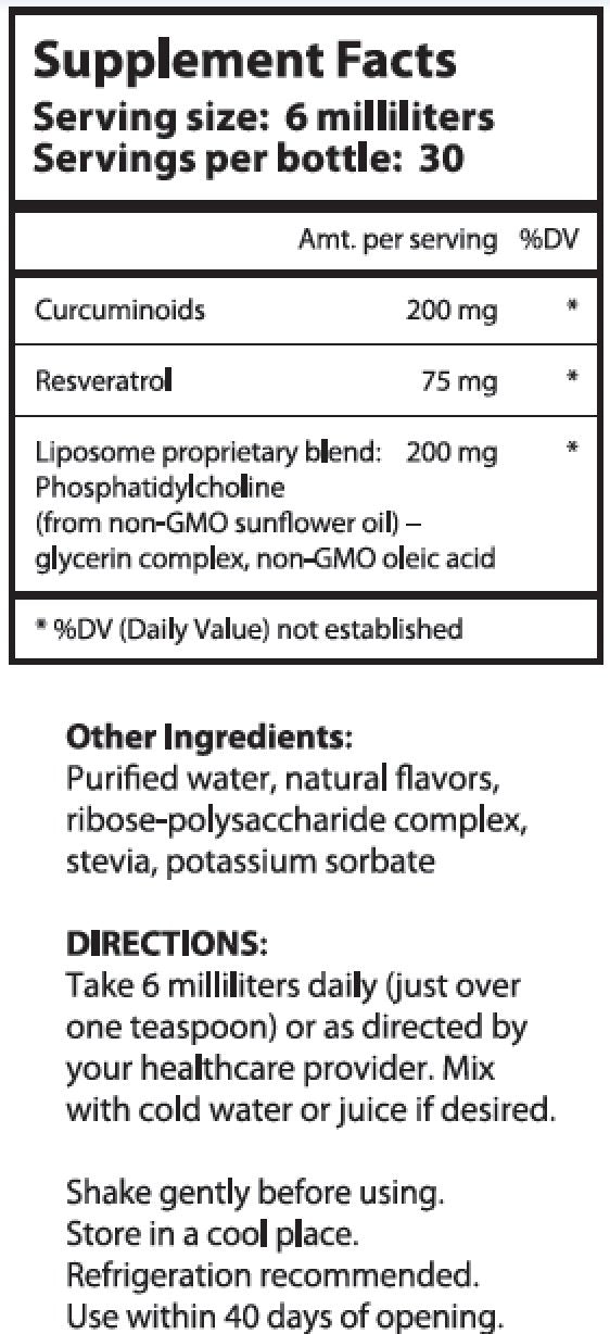 Nutrient Tree Liposomal Curcumin pour shows easy-to-dose daily use.