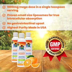 Nutrient Tree Liposomal Vitamin C close-up showing nano-encapsulation.