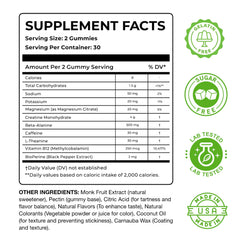 Nutrify Daily Creatine Gummies serving pour illustrates ready-to-take routine