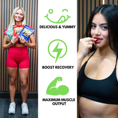 Nutrify gummies bottle with Vitamin B12 icon suggests energy support