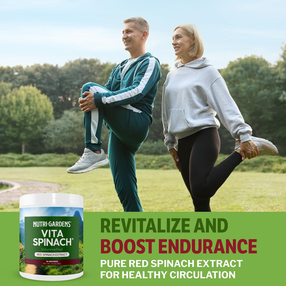 Nutrigardens VitaSpinach post-workout recovery cue hints at quicker bounce-back.