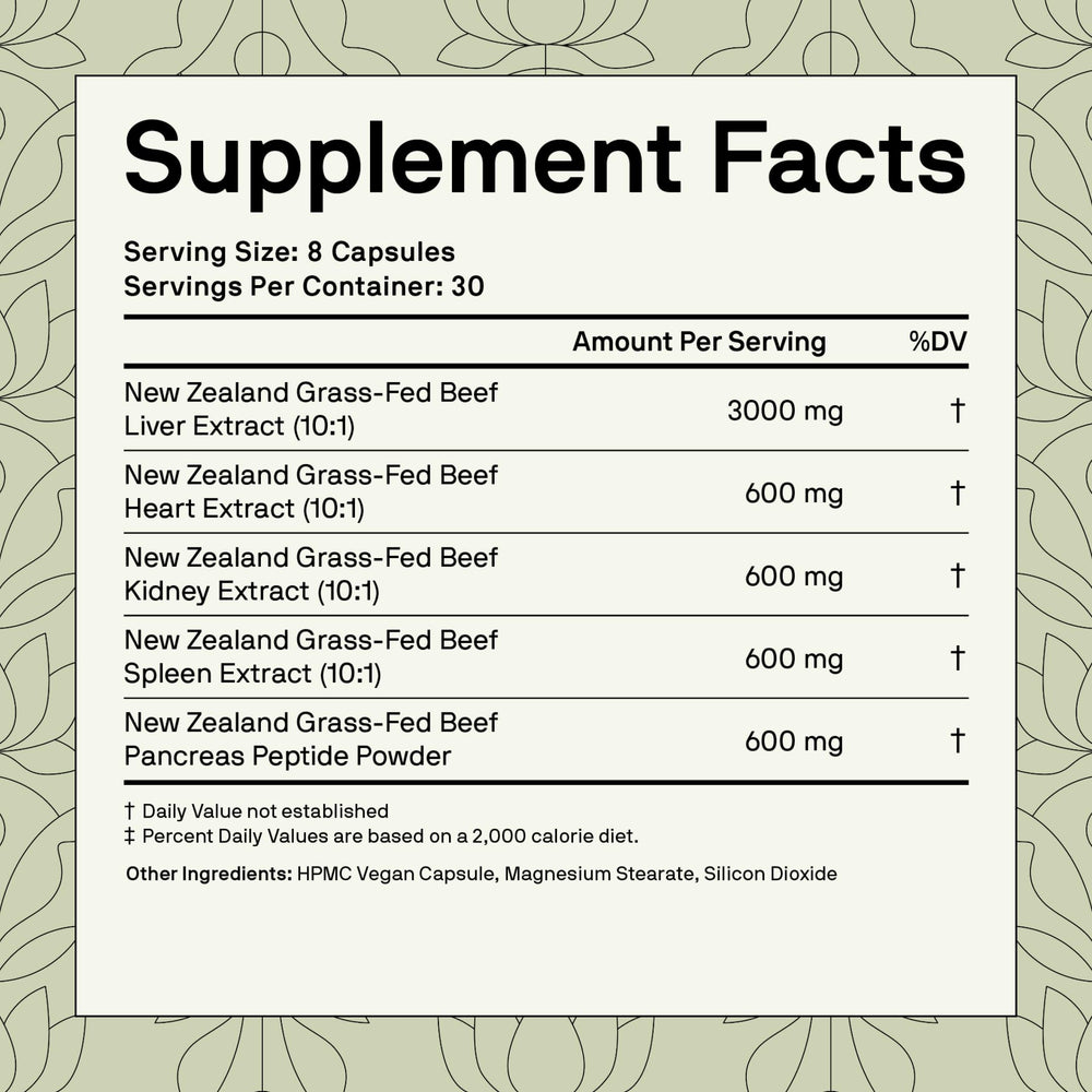 Nutriissa bottle label notes grass-fed New Zealand origin for purity and consistency.