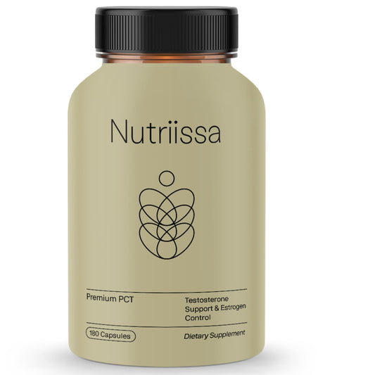 Nutriissa PCT bottle label showing purity and potency details for trust