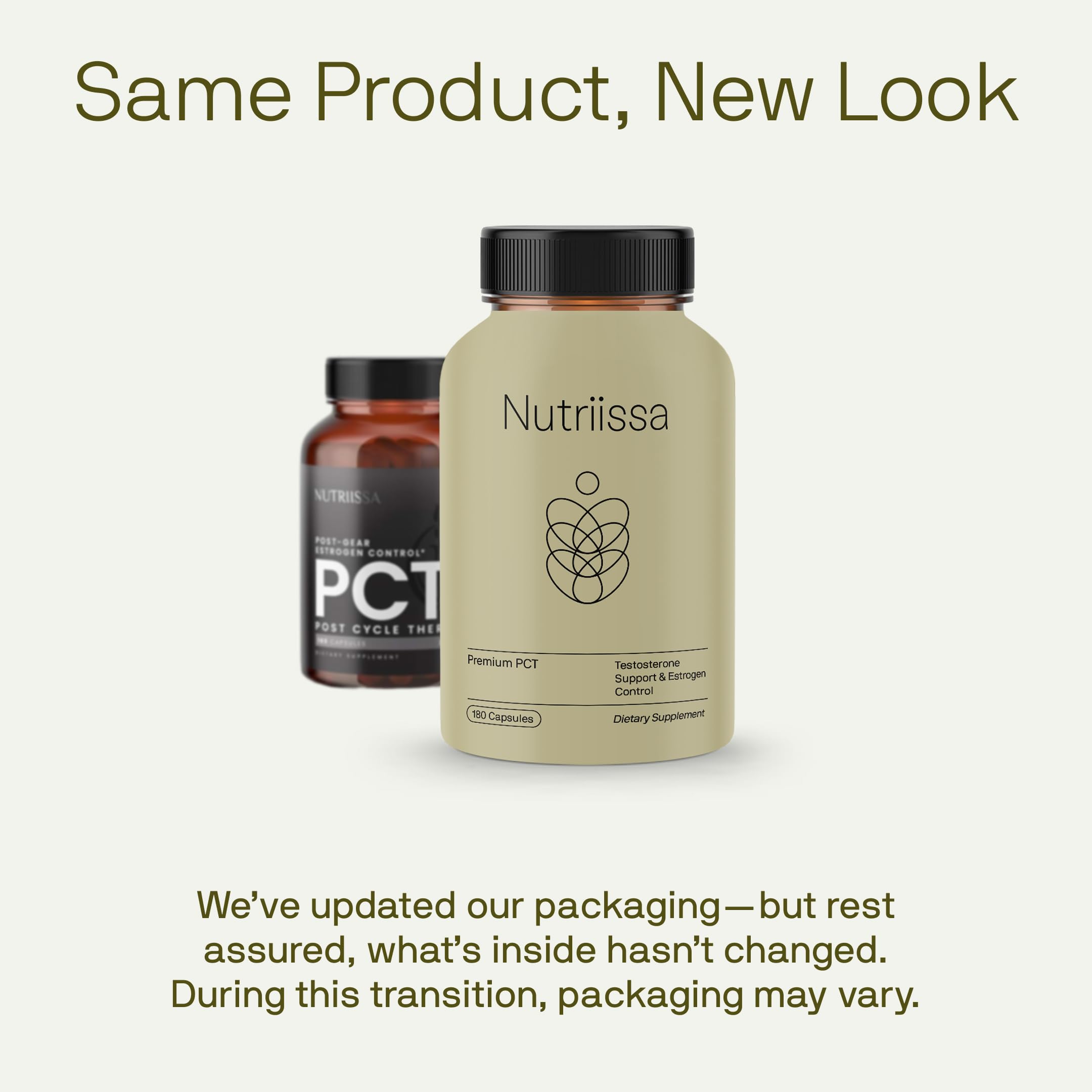 Nutriissa PCT capsules close-up highlighting vegan formula and quality