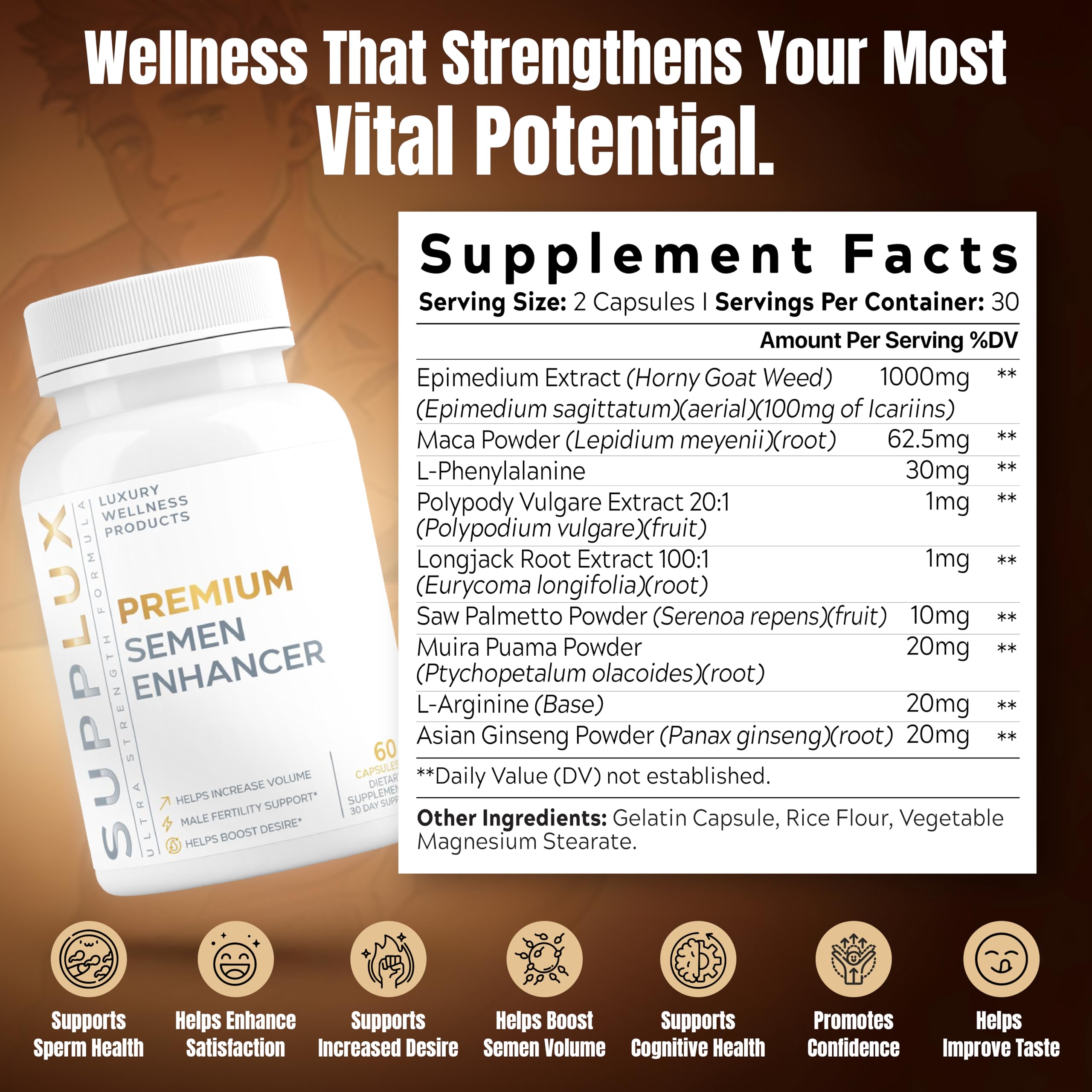 Nutrimend IQ capsules daily-dose image suggests convenient stamina support.