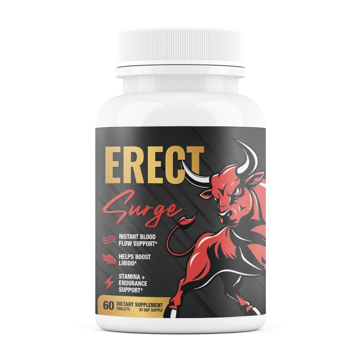Nutrimend IQ Erect SURGE bottle front showing vitality boost