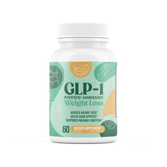 Nutrimend IQ GLP-1 bottle front shows daily weight-management support.