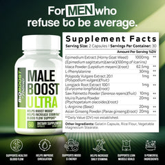 Nutrimend IQ Male Boost Ultra capsules close-up for easy, on-the-go energy.