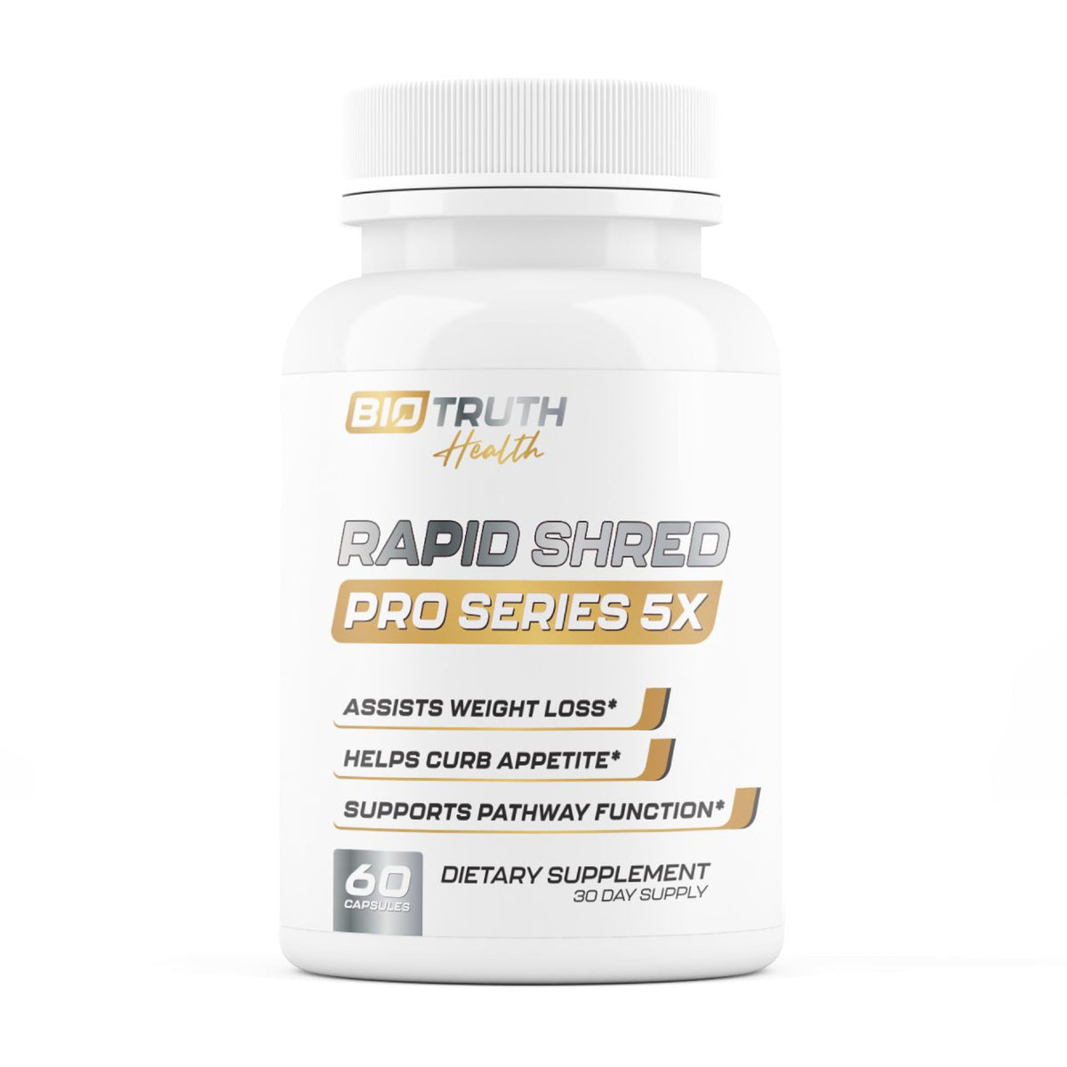 Nutrimend IQ Rapid Shred Pro Series bottle on gym bench, supports energy and metabolism.