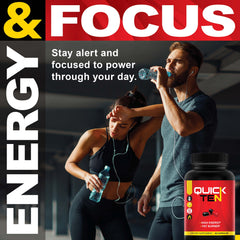 In use during workouts or daily routine with Nutriment Quick Ten.