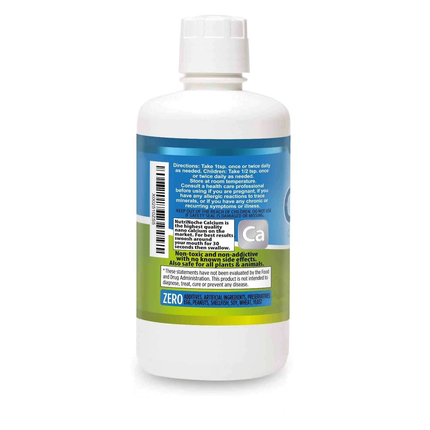 NutriNoche Liquid Calcium dropper dispensing for quick, sublingual absorption.