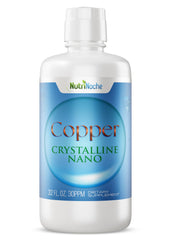 NutriNoche liquid colloidal copper bottle shows premium purity for daily use