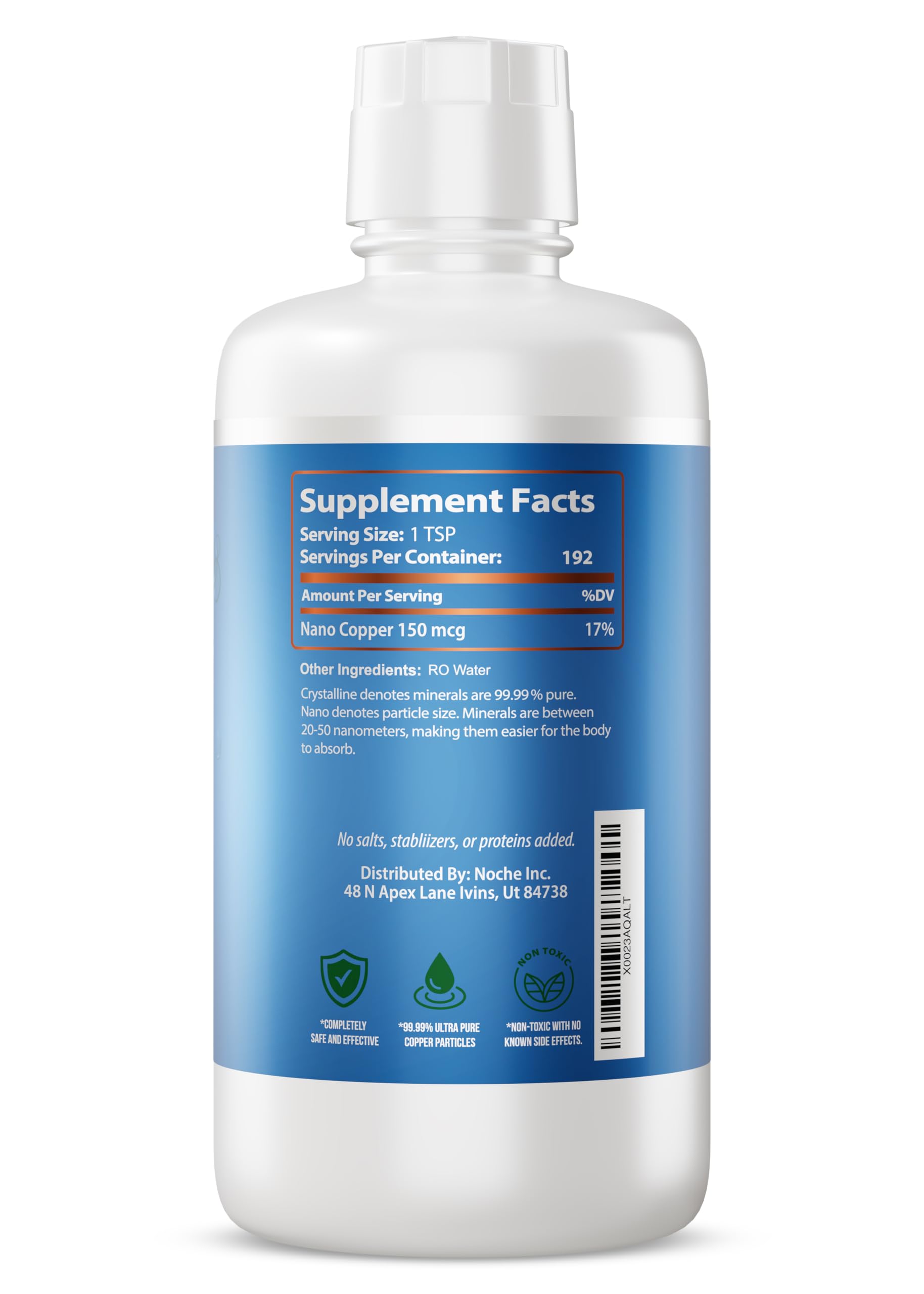 NutriNoche bottle emphasizes USA manufacturing and quality standards