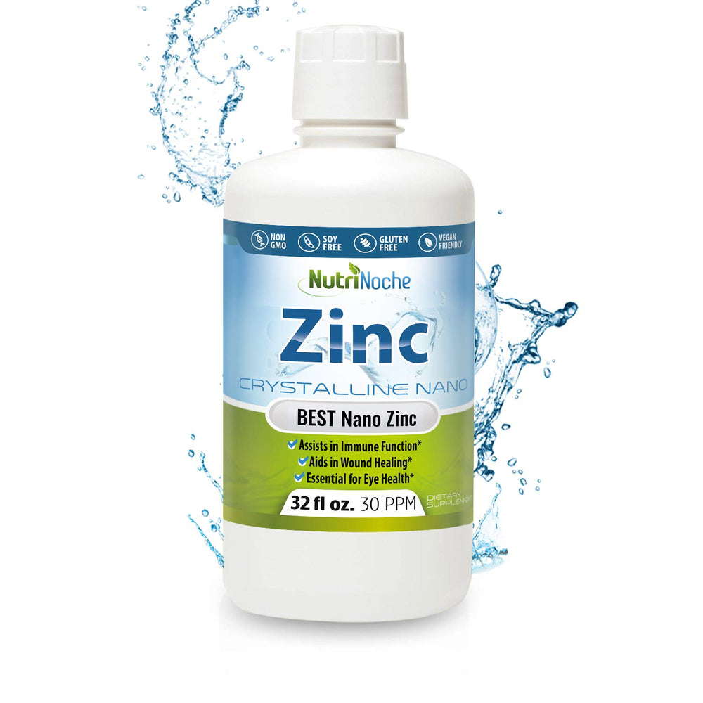 Nutrinoche Liquid Zinc bottle showing nano zinc for efficient absorption