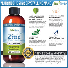 Nutrinoche liquid zinc dropper with measured drops for dosing