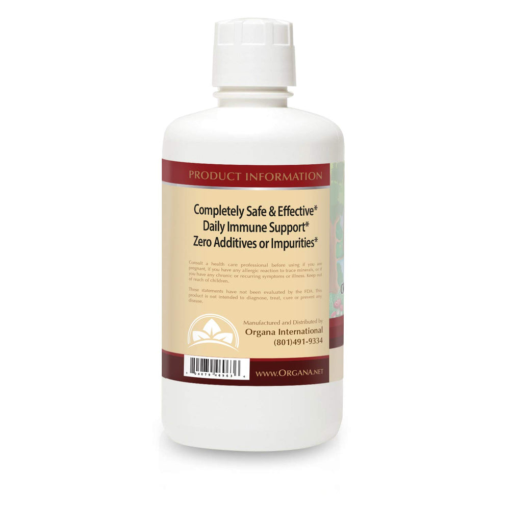 NutriNoche Organa crystalline silver bottle label showing purity and quality