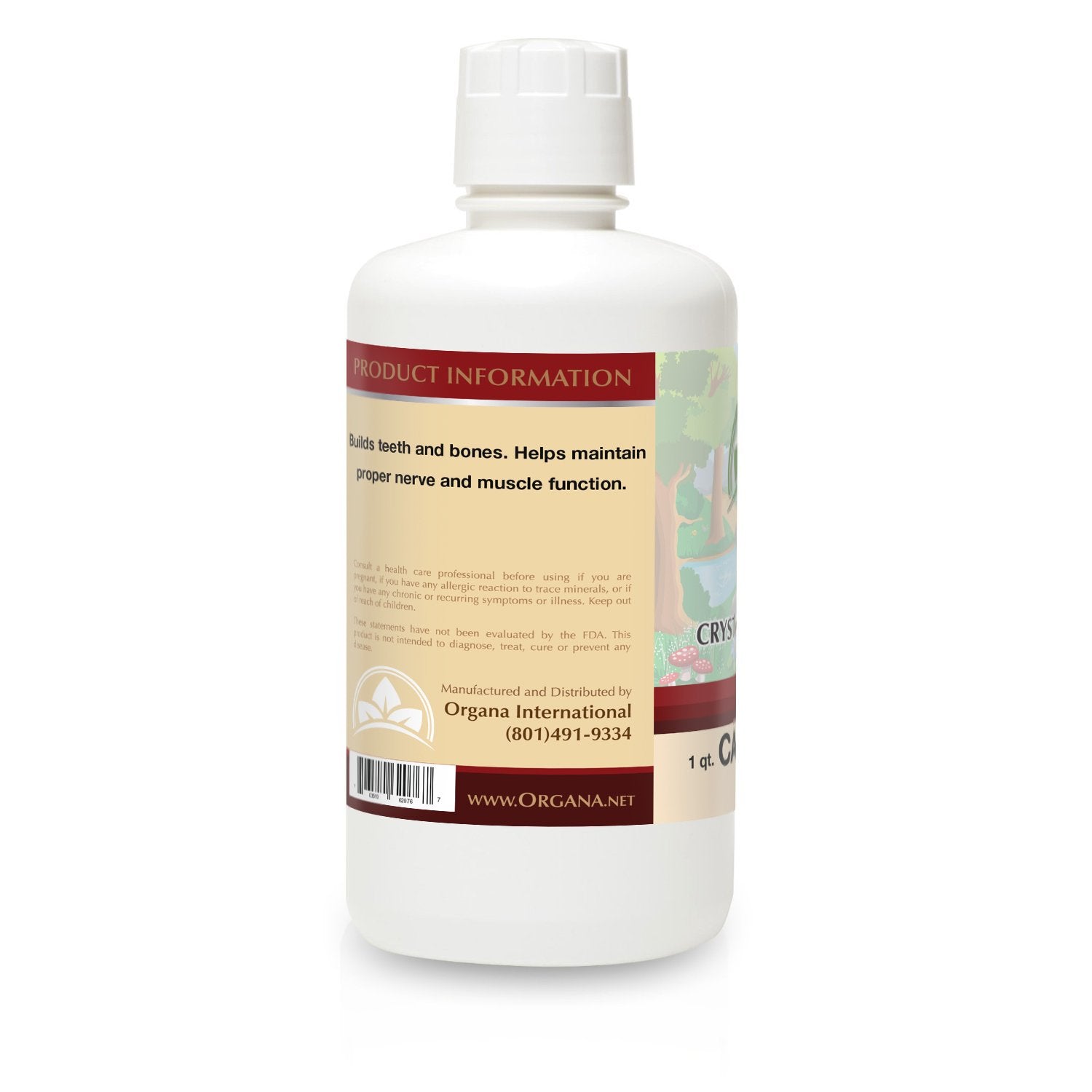 NutriNoche Organa Pure liquid calcium pour action shows easy daily dosing