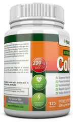 NutriONN CoQ10 bottle cap closeup emphasizing easy daily intake.