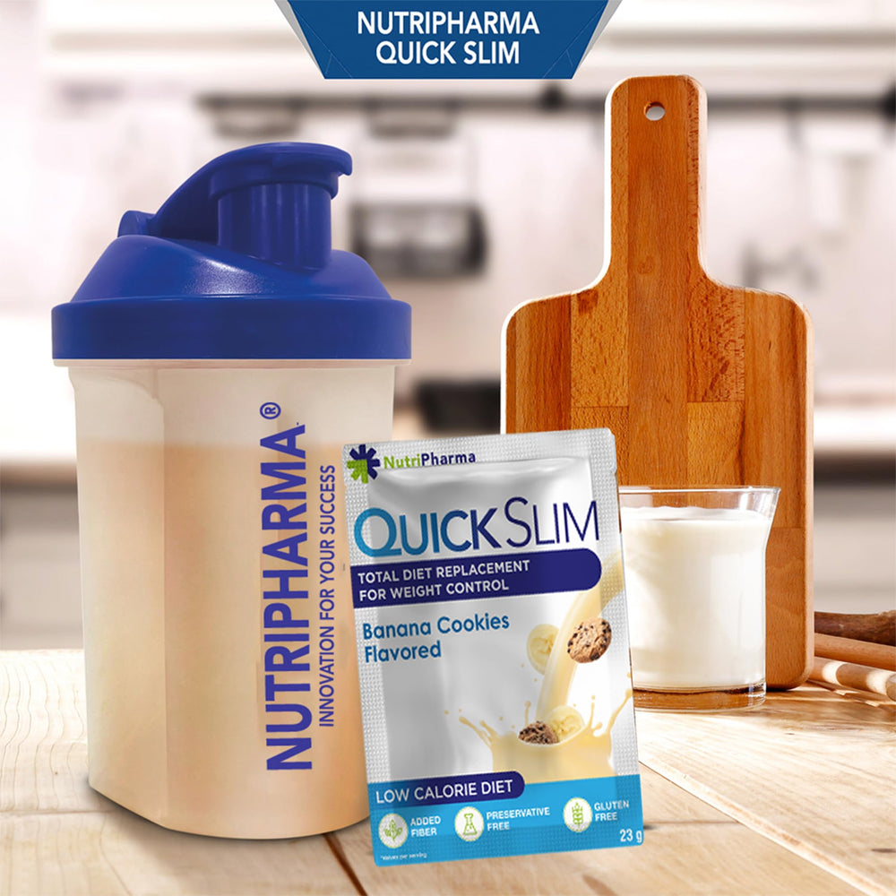 Nutripharm Quick Slim shake ready to mix with skim milk