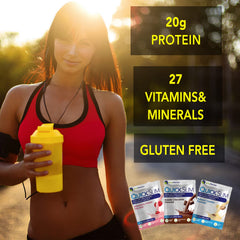 NUTRIPHARMA Quick Slim in an office or gym setting for convenient nutrition