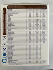 Nutripharma Quick Slim protein 20g feature in a single serving.