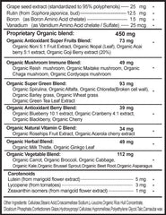 Nutripia Dr. K Multi Plus label close-up shows antioxidant-rich formula.