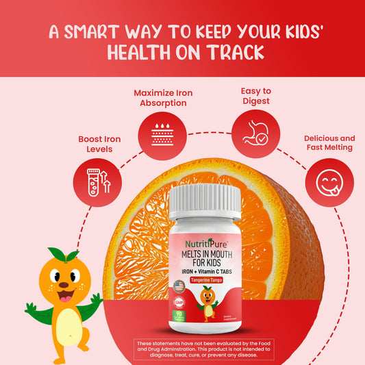 NutritiPure fast-dissolving tablet enables easy daily iron for busy mornings.