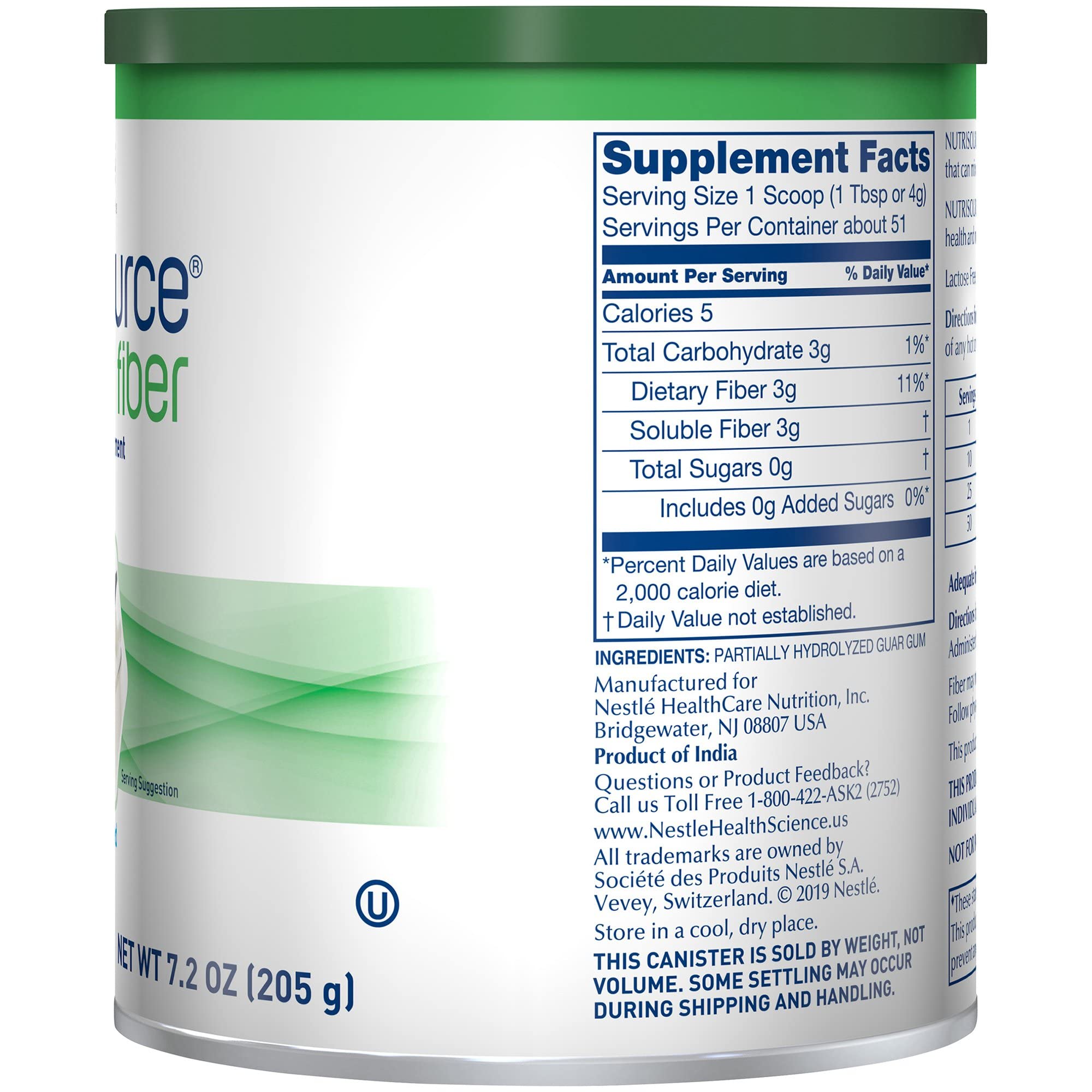 Nutrisource Fiber Powder blended into smoothie highlights versatile fiber use