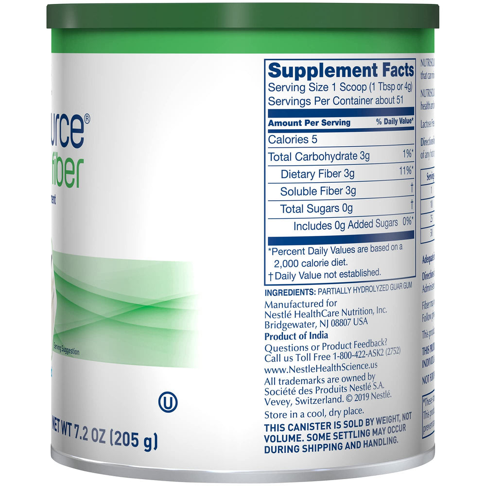 Nutrisource Fiber Powder blended into smoothie highlights versatile fiber use
