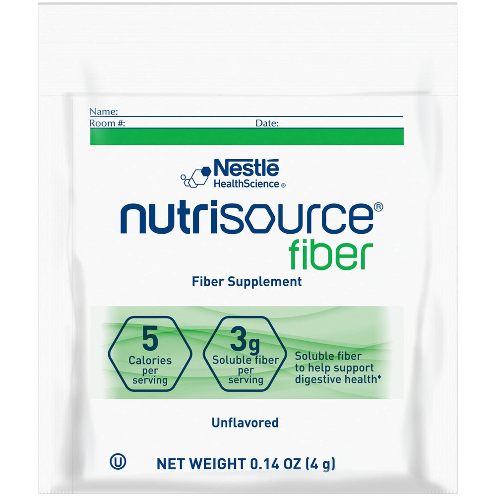 Nutrisource fiber supplement packaging for daily use.