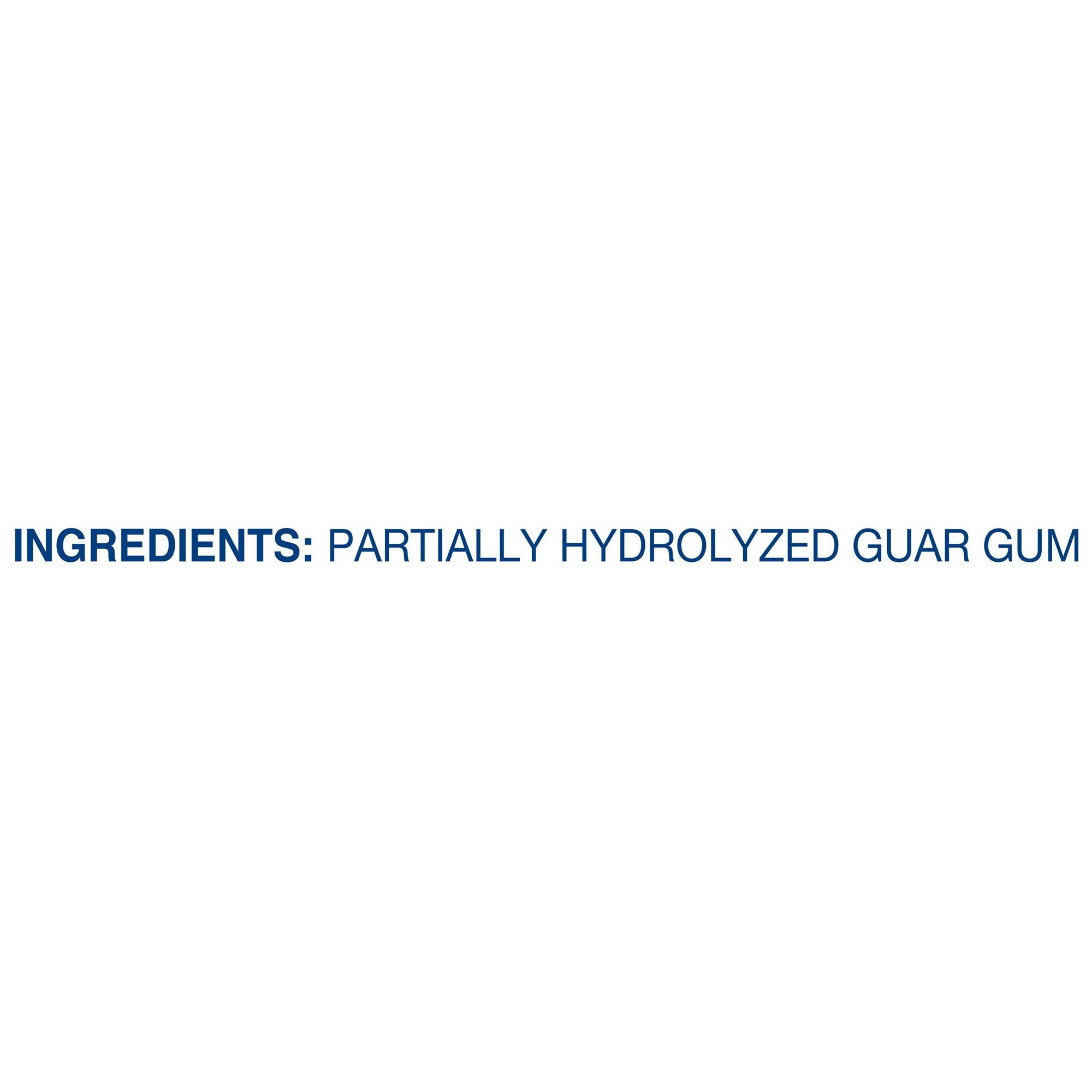 One 4 g packet provides 3 g soluble fiber per serving.