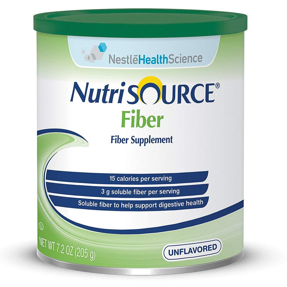 Nutrisource Fiber unflavored can front, neutral blend for easy mixing.