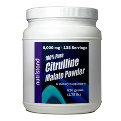 NutriStand Citrulline Malate bottle showing 6000 mg per serving for endurance support