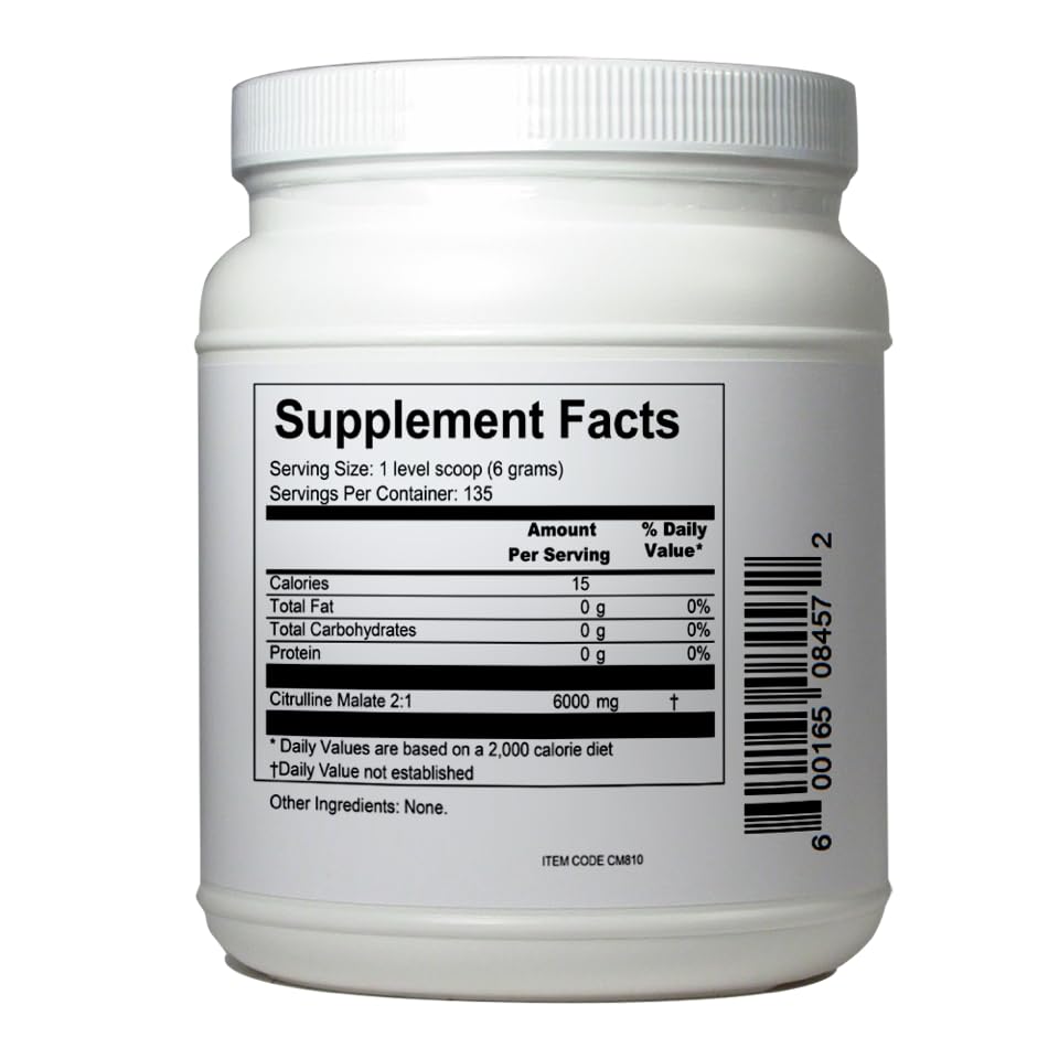 NutriStand Citrulline Malate scoop measuring a precise 6000 mg dose