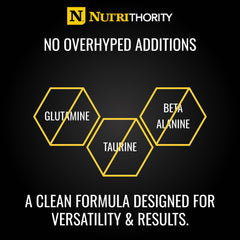 Nutrithority BCAA Powder mixed in water glass for quick hydration