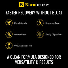 Nutrithority Isothority gluten-free and lactose-light protein powder.