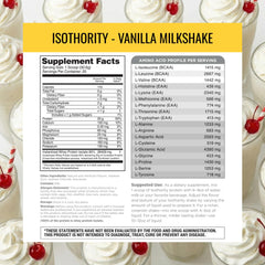 Nutrithority Isothority whey chocolate peanut butter with spoon