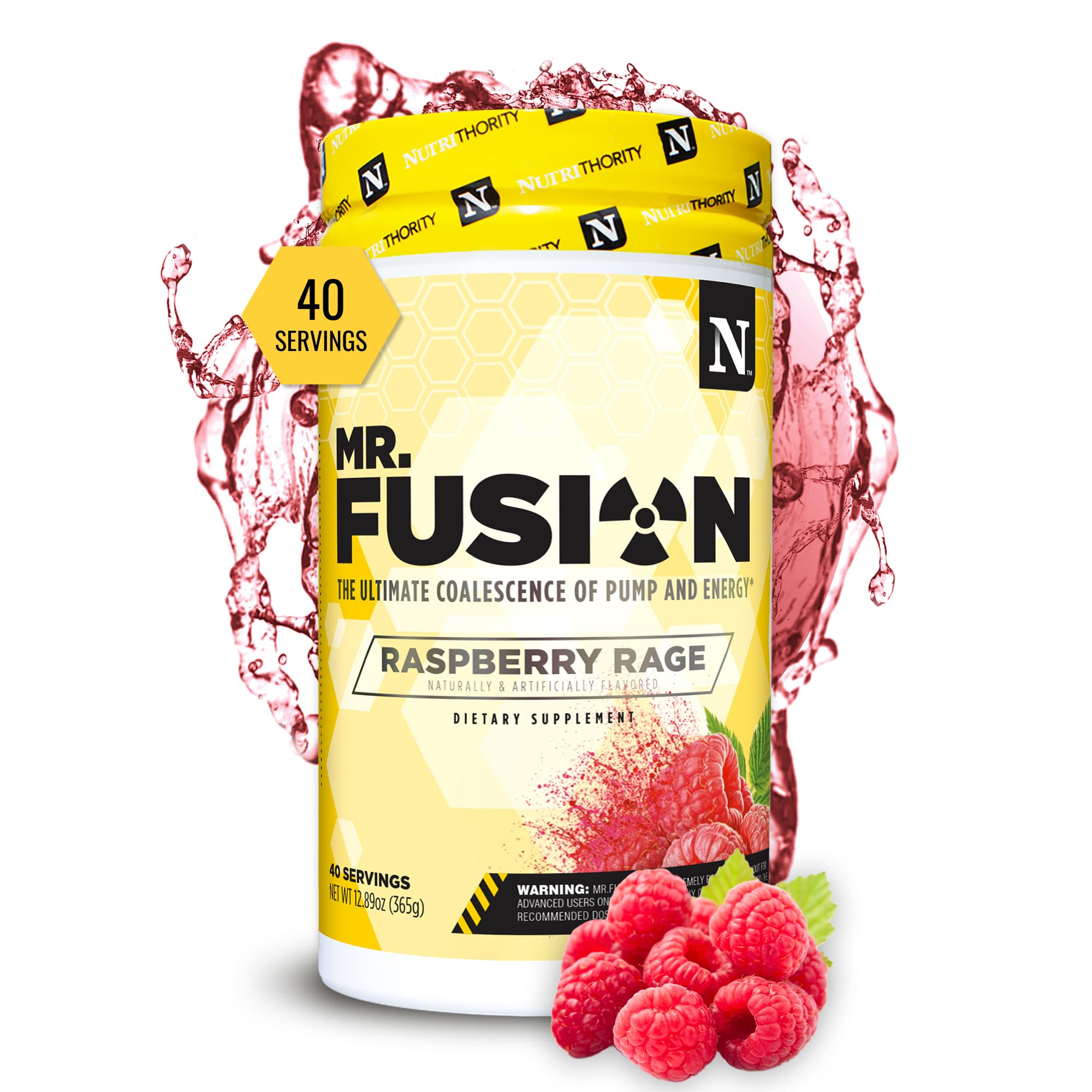 Nutrithority Mr Fusion scoop shows easy portioning for a reliable pre workout energy boost