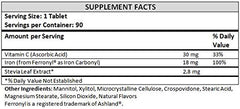 NutritiPure carbonyl iron 18 mg highlighted for gentle iron absorption.