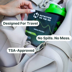 Nutrition On The Go vegan protein packets no-scoop convenience for busy days.